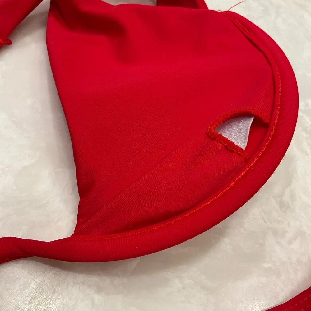 Bikini Two Piece, Red, Size M, NWOT, Removable Top Insert - Picture 14 of 16